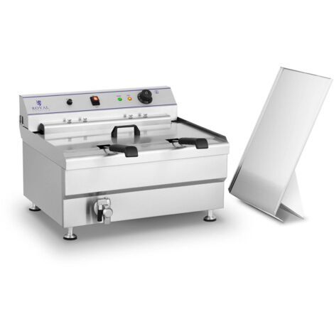 Inox Friteuse Grande Capacite Double Panier Machine Churros Chichis 9Kw 30L 380V
