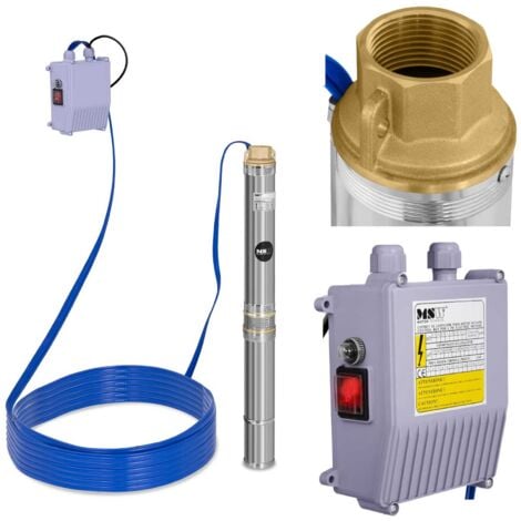 Pompe De Puits Submersible Pompe De Forage Commande 3800 L/H Acier Inoxydable
