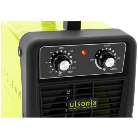 Ulsonix Generateur Ozone Purificateur dair Air Purifier Ozonateur Air Ozoneur AIRCLEAN 7G 7 000 MG/h, 110 W, Brassage dair 170 m³/h, Minuterie 24 h, Lampe UV 