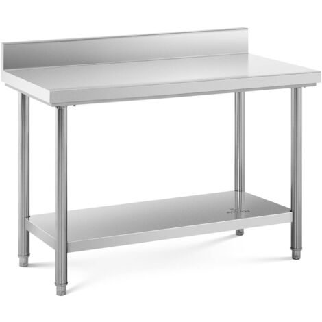 Table inox à hauteur variable L. 150 x P. 70 cm