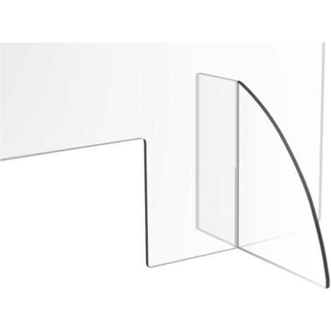Écran De Protection Plexiglas Verre Acrylique Anti Postillon Projection 95x65 cm