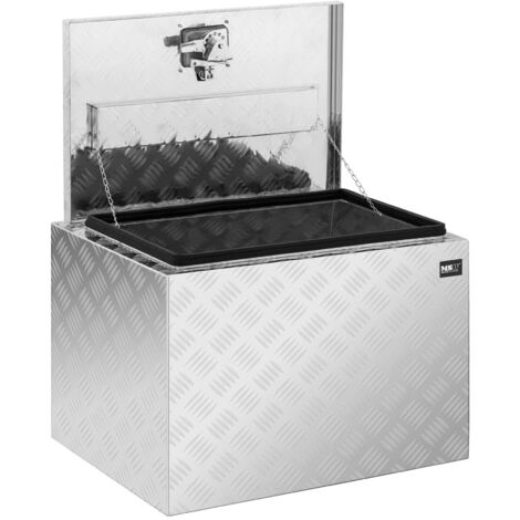 Caisse À Outils En Alu Damier Remorque Camping Car Aluminium 45x60x45cm 120L