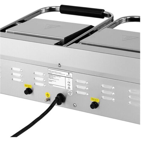 Grill Rainuré Double Panini Sandwich Barbecue Électrique 3600 W 230V + Brosse