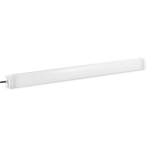 Réglette LED Étanche Interconnectable Plafonnier Blanc Aluminium 40w IP65  120cm