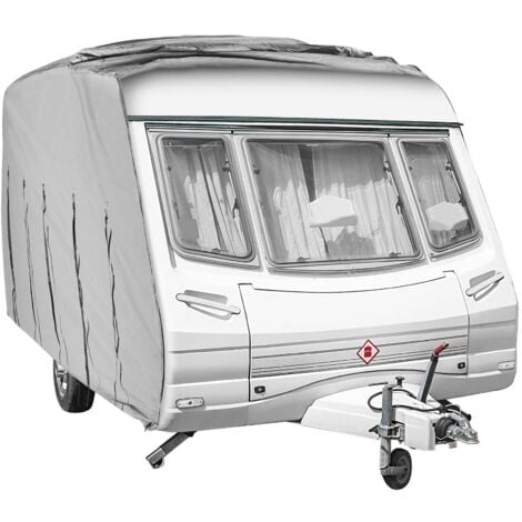 Housse De Protection Pour Caravane Bâche Camping-Car Respirant Imperméable  Gris