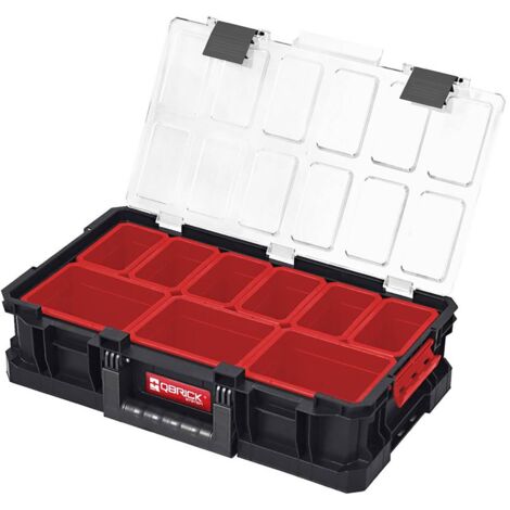 Kit Caisse À Outils Roulante + Bac + Boite + 3 Organisateurs