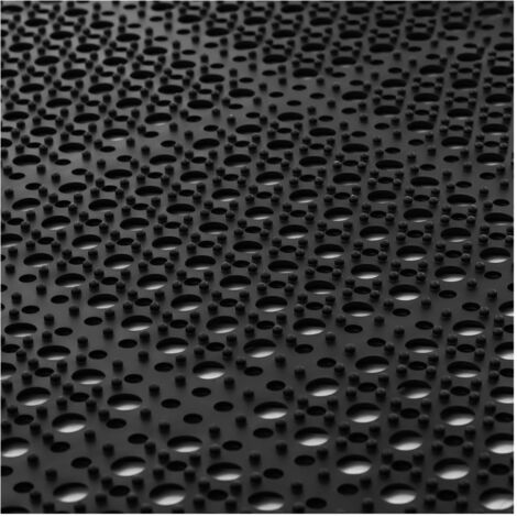 Tapis en caoutchouc annelé ergonomique antifatigue 92x92x1cm