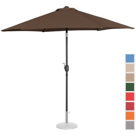 150 cm Ø 150x150x220 cm Schneider Parasol Locarno Naturel env en 8 Parties Rond 