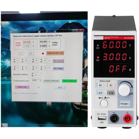 Alimentation De Laboratoire Programmable Stabilisée De Table 60 V 0 - 3 A 180 W