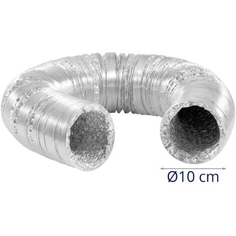 Gaine de ventilation Tuyau de ventilation Ø 100 mm 10 m aluminium