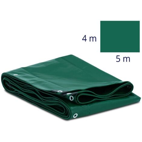 Bâche terrasse 8x12 m 250g Traitée anti UV Bâche de terrasse verte et  marron en polyéthylène haute qualité
