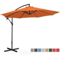 Parasol de jardin - orange - rond - Ø 300 cm - inclinable