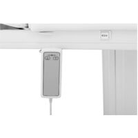 Table De Massage Soin Esthétique Électrique Fauteuil Réglable Aluminium Blanc