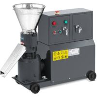Presse à Pellets Machine À Granuler Granulateur Électrique Mobile Roues 120 mm