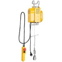 TREUIL PALAN ELECTRIQUE LEVAGE A CABLE 220V 500 / 1000KG 1300W +