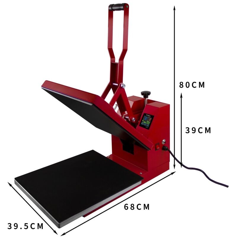 VEVOR Impresora Para Sublimacion Tazas 1,200 W Temperatura 300 ℃ Pantalla  Digital Rojo