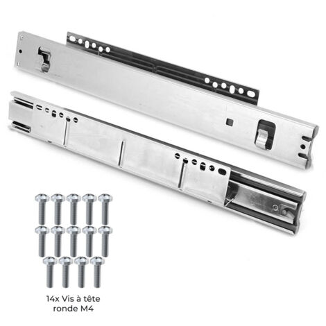 Kukoo - 2 Cestos Metálicos Extraíbles de Cocina para Muebles Armarios de 60cm de Ancho Cajón Telescópico Cocina Cierre Suave Cestas Almacenaje Almacenamiento Organizadores Capacidad 15-20kg por Cesta