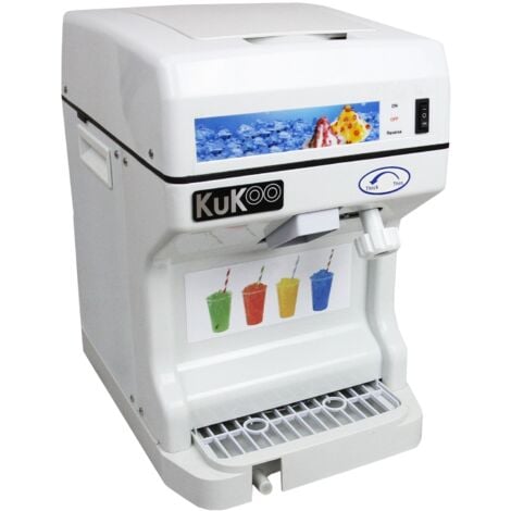 Máquina para Cortar Hielo con Hoja de Acero y Finura Ajustable Trituradora de Hielo para Granizados y Postres Cortahielos Ice Shaver Maquina de Cortar Hielo Picadora Hielo Eléctrica Profesional 250W