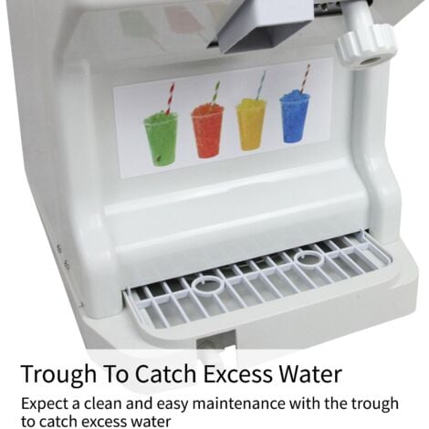 Máquina para Cortar Hielo con Hoja de Acero y Finura Ajustable Trituradora de Hielo para Granizados y Postres Cortahielos Ice Shaver Maquina de Cortar Hielo Picadora Hielo Eléctrica Profesional 250W