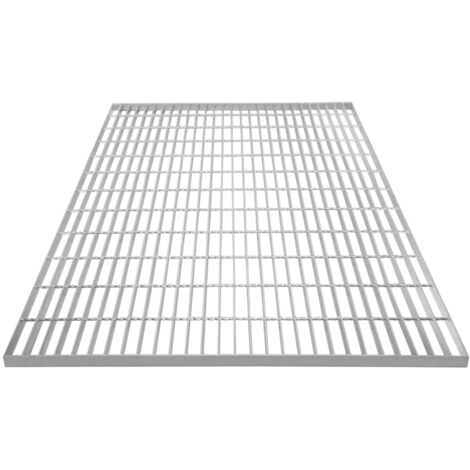 Canaleta Drenaje Cuadrícula Malla Rejilla Acero Galvanizado para Pasarela Pasillo Forja Piso Suelo Desagüe Resistencia a Intemperie 1200x1000x30mm Espesor Metal 4mm Capacidad Carga 1200kg (1/5)