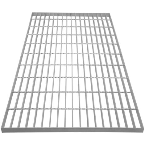 Canaleta Drenaje Cuadrícula Malla Rejilla Acero Galvanizado para Pasarela Pasillo Forja Piso Suelo Desagüe Resistencia a Intemperie 600x1000x30mm Espesor Metal 4mm Capacidad Carga 600kg (1/5)