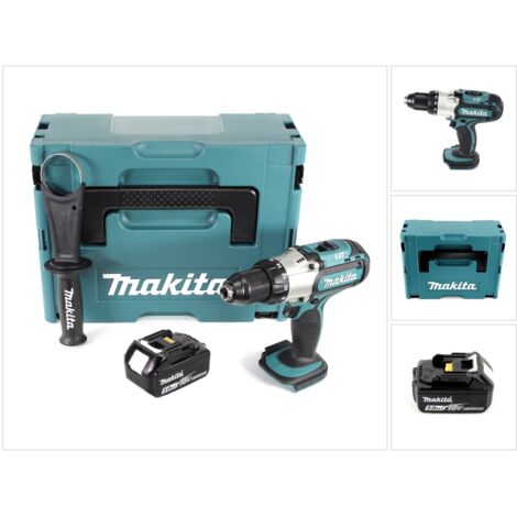 Taladro atornillador a batería Makita DDF 451 T1J 80Nm 18V + 1x batería 5.0ah + maletín Makpac - sin cargador (1/5)