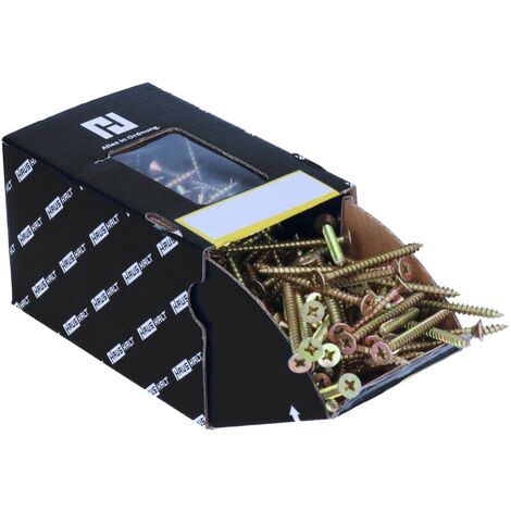 Caja DIY de 20 tornillos zincados para madera (3,5x20 mm) Ulti-Mate II  B35020S