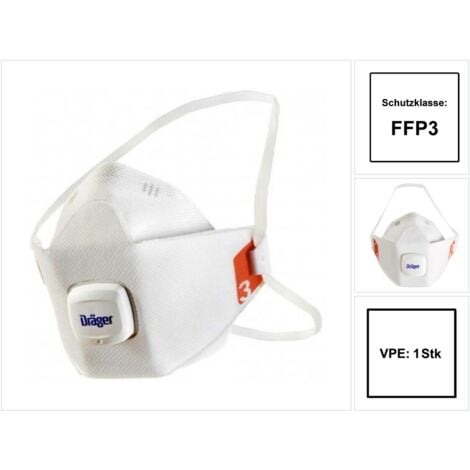 Mascarilla FFP3 con válvula para protección respiratoria