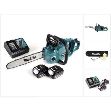 Makita DUC 355 RM2 Motosierra a batería 36 V 2x 18V de 35 cm 2x Batería 1840 4 0 Ah