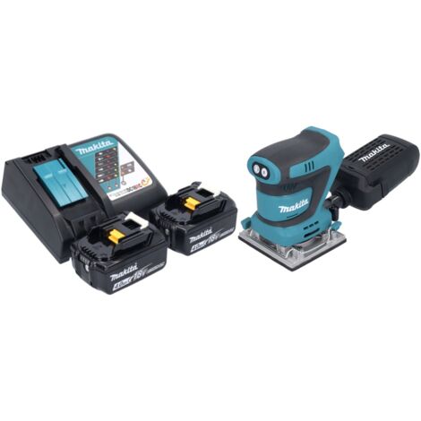 Makita DBO 180 RF1J Lijadora Rotorbital A Batería 18V / 125mm + Makpac 