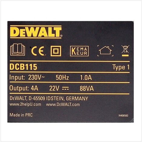 DeWALT DCB 115 Cargador XR para baterías de 10,8 - 18 V