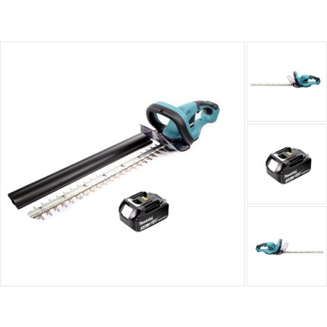 Makita DUH 523 F1 Cortasetos a batería 18V + 1x Batería BL 1830 de 3,0 Ah
