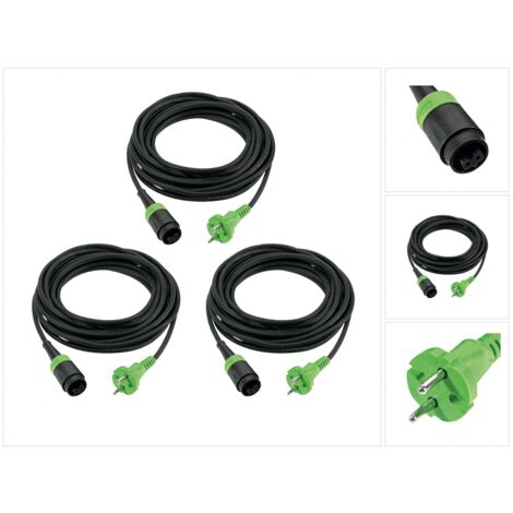 3 x Festool Cable Plug it H 05 RN-F 2x1 4m 240 V ( 499851 ) (1/5)