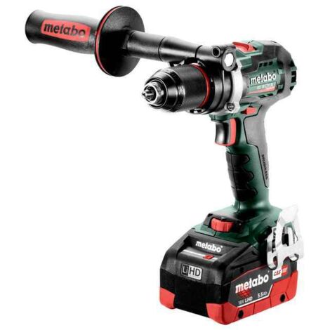 Taladro atornillador 18 V BS 18 LTX BL I - 2 x 5,5 Ah LiHD, ASC 145, maletín Metabox Metabo