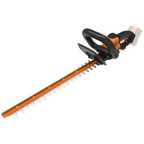WORX WG261E - Cortasetos inalámbrico de 18 V (máx. 20 V), 1 batería 20 V 2,0 Ah, Cuchilla de 460 mm de Largo, separación de Dientes de 16 mm, Cuchilla de Doble acción, Seguridad Triple, asa Ajustable (1/2)
