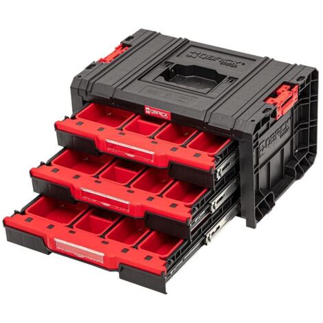 Qbrick Armario para herramientas con cajones (45 x 32 x 24,5 cm, 3 cajones)
