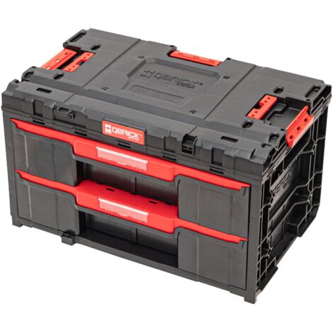 Qbrick System ONE Drawer 2 Toolbox 2.0 - Caja de herramientas (587 x 380 x 340 mm, 29 L, con dos cajones)