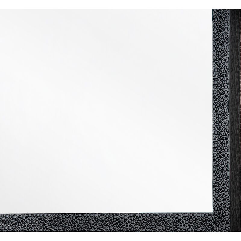 Eleganter Wandspiegel mit gemustertem Rahmen in Schwarz 60x90 cm Morlaix