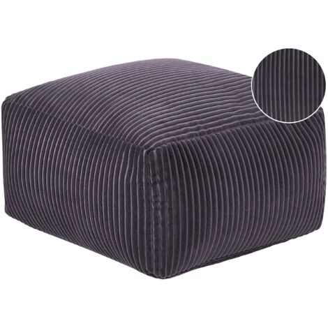 Pouf MUKKI Baumwolle Dunkelgrau