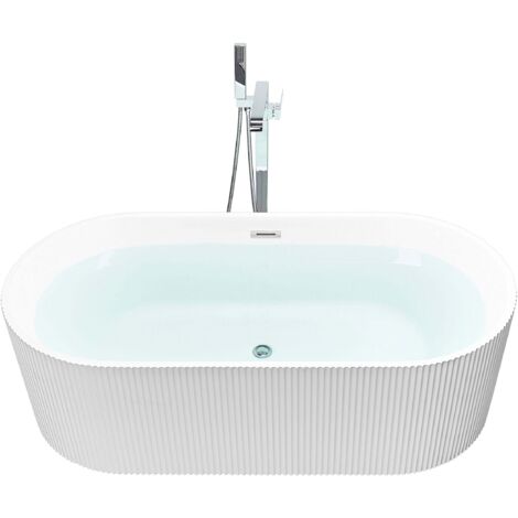 Freistehende Badewanne GOCTA 170 x 80 cm Weiß