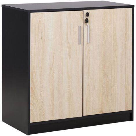 Büroschrank ZEHNA Braun / Schwarz (1/5)