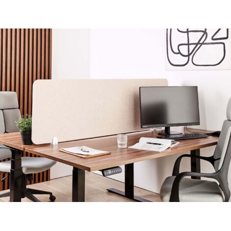 Beliani Schreibtisch-Trennwand 160x50 Cm – Akusti Produktbild-Vorschau 8