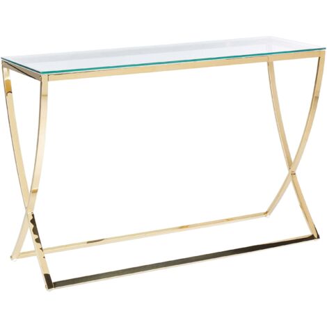 Konsolentisch RINGGOLD Sicherheitsglas Gold