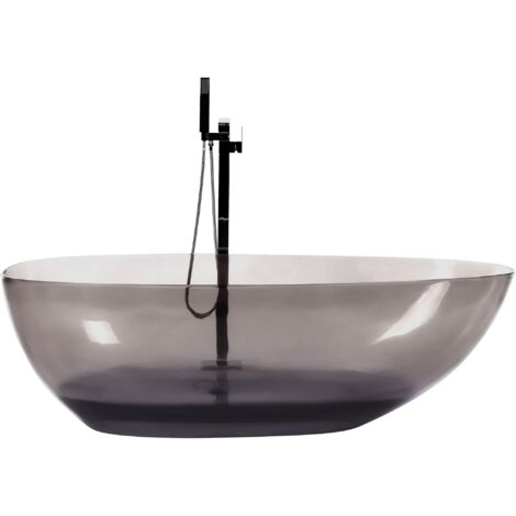 Freistehende Badewanne BLANCARENA 170 x 78 cm Schwarz