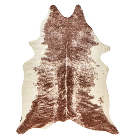 Kuhfell Teppich Imitat - Rutschfeste Bodenmatte 110x75cm Für Wohnzimmer & Schlafzimmer