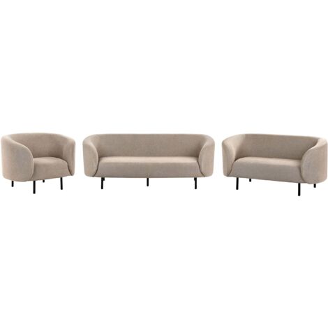 Sofa Set 6-Sitzer LOEN Stoff Taupe (1/5)
