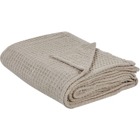 Tagesdecke CHAGYL Baumwolle 200 x 220 cm Taupe