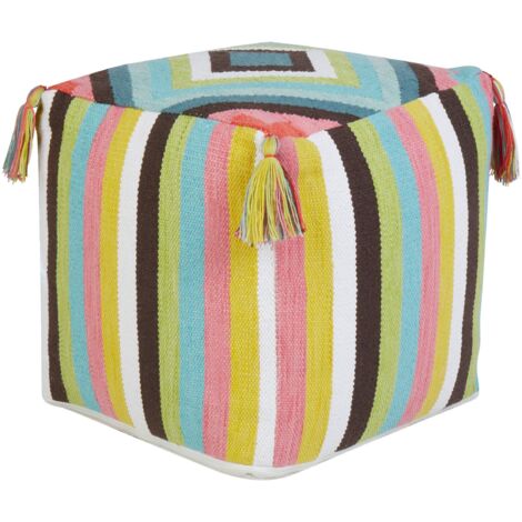 Pouf MONEASA Baumwolle Bunt