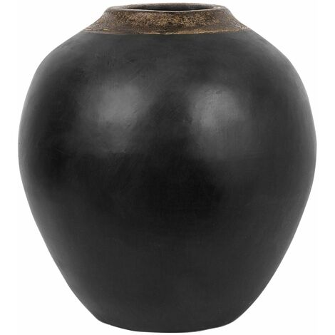 Vase Deko-Vase braun Höhe 15,5 cm Holz Tischvase Holzvase