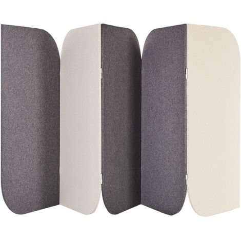 Akustik Raumteiler 5-teilig SHADY Grau 400 cm 160 cm (1/5)